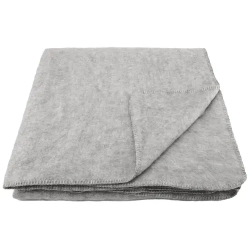 Couverture En Laine Mélangée 220x240 Cm Osloo Gris Perle