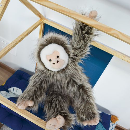 Peluche Singe Capucin 45 Cm Polyester Dans La Foret Tropicale Marron