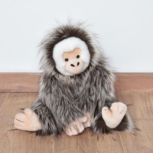 Peluche Singe Capucin 45 Cm Polyester Dans La Foret Tropicale Marron