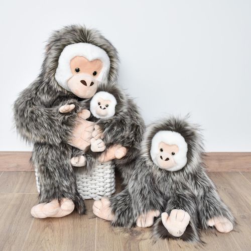 Peluche Singe Capucin 45 Cm Polyester Dans La Foret Tropicale Marron