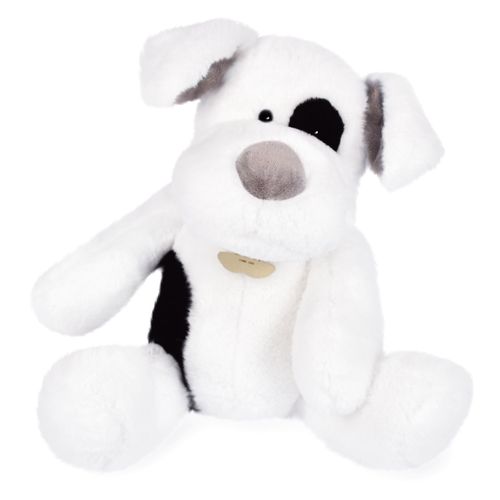 Peluche Chien 40 Cm Polyester Collection Noopy Blanc/noir