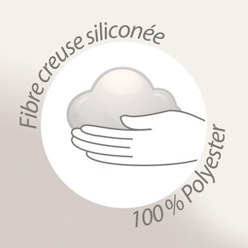 Couette Hiver 240x220 Cm Cocoon Bicolore Bleu Gitane/azur Garnissage Fibre Polyester 400g/m2