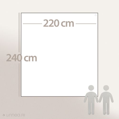 Couvre-lit 220x240 Cm Celeste Velours Piquage Points Brodés Rose Pêche