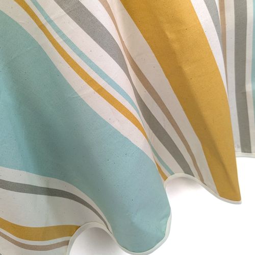 Nappe Ovale 170x240 Cm Coton Zoé Beige Moutarde