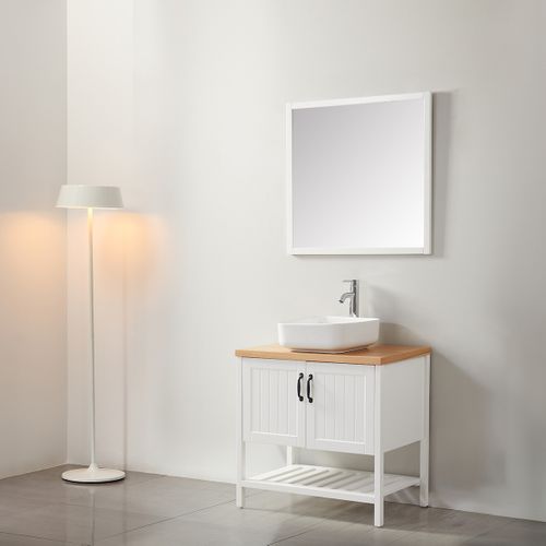 Ensemble De Salle De Bain Blanc 80 Cm