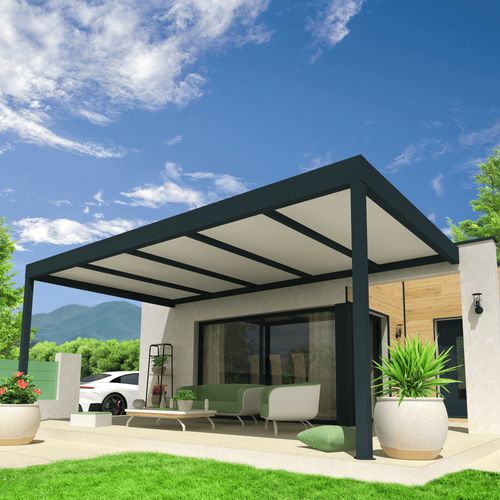 Pergola Isotoit Modern Gris Anthracite 5,02x4,50m