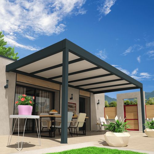 Pergola Isotoit Modern Gris Anthracite 5,02x4,50m