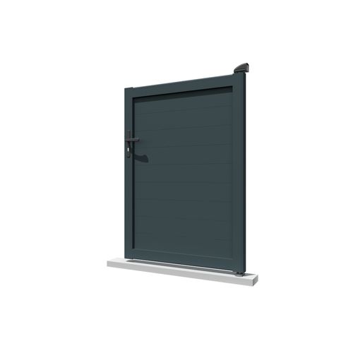 Portillon Plein Gris Anthracite L 1000 X H 1564 Mm