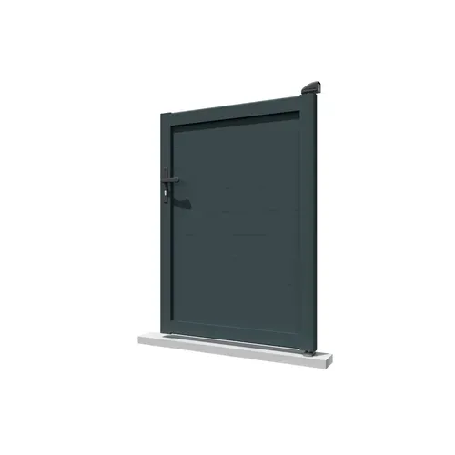 Portillon Plein Gris Anthracite L 1000 X H 1865 Mm