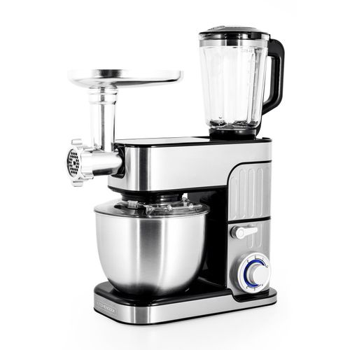 Robot Pétrin Inox 5.5l Avec Hachoir Antara Pro Kitchencook Gris