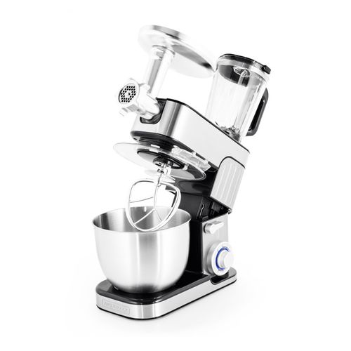 Robot Pétrin Inox 5.5l Avec Hachoir Antara Pro Kitchencook Gris