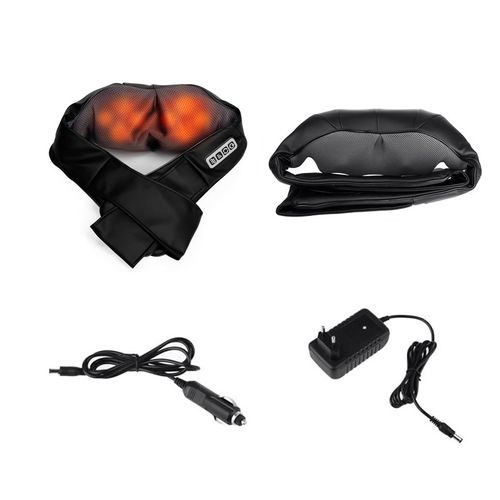 Masseur Shiatsu Nuque Cervical Et Épaule À 8 Têtes De Massages Mass Necketback Black