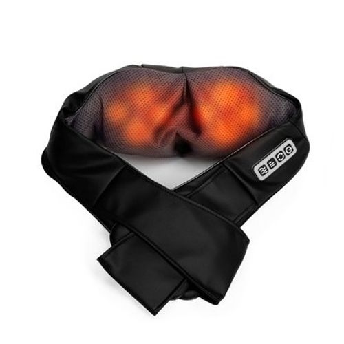 Masseur Shiatsu Nuque Cervical Et Épaule À 8 Têtes De Massages Mass Necketback Black