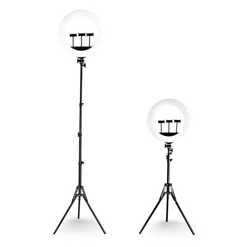 Selfie Sur Trépied Professionnel Avec 3 Supports Téléphone Rl18 Wi Light