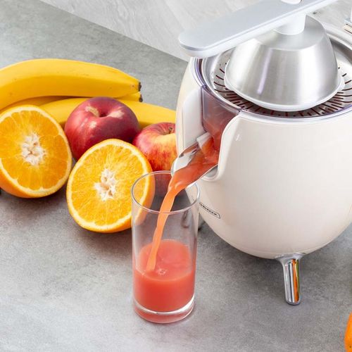 Presse Agrume Electrique Design Avec Bras Articulé En Aluminium Presspod Crème