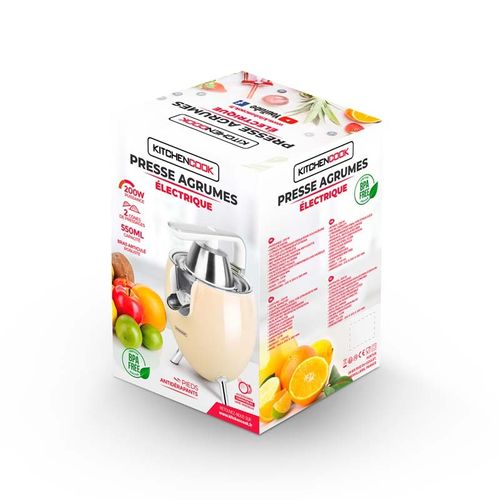 Presse Agrume Electrique Design Avec Bras Articulé En Aluminium Presspod Crème