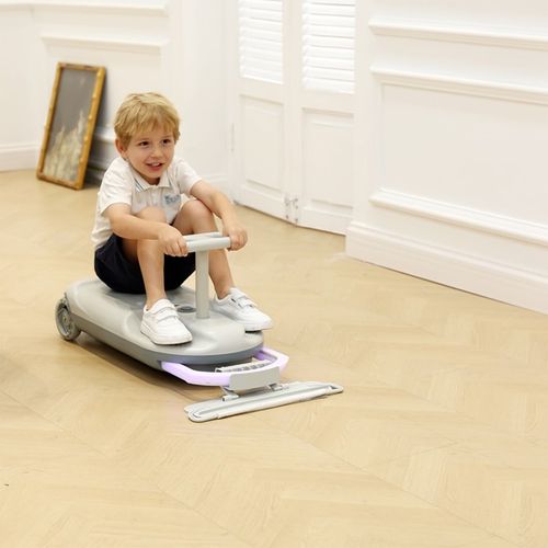 Mop Kart - Kart De Nettoyage Pour Enfants - Batterie 12v - Poignée Réglable - Coffre 6l