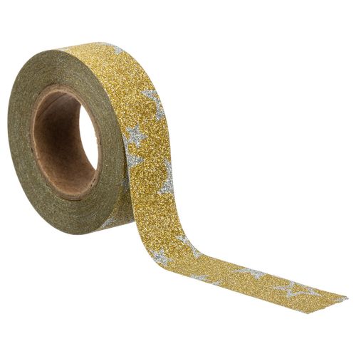 Ruban Adhésif à Pailettes - Or