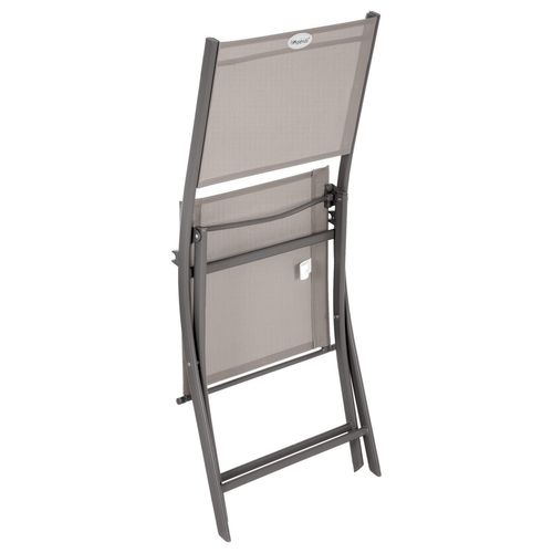 Chaise De Jardin Pliable Modula - Taupe Et Gris
