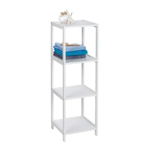 Etagère De Salle De Bain 4 Niveaux Olso - H. 112 Cm - Blanc