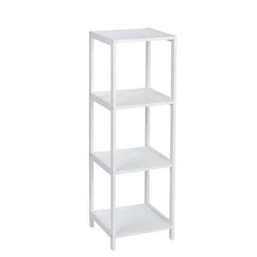 Etagère De Salle De Bain 4 Niveaux Olso - H. 112 Cm - Blanc