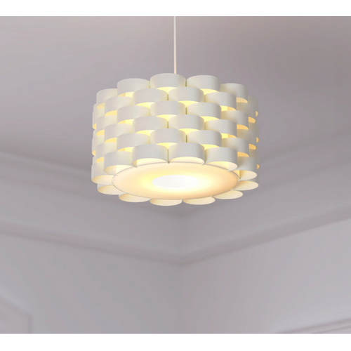 Suspension Scandinave Moki - Diam. 42 Cm - Blanc