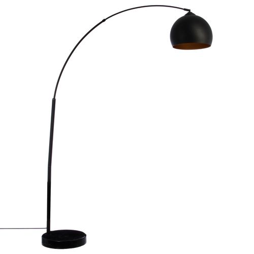 Lampadaire En Métal Contempo Chic - H. 175 Cm - Noir