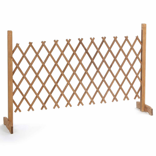 Barrière Extensible Bois Treillis 30 à 150 Cm