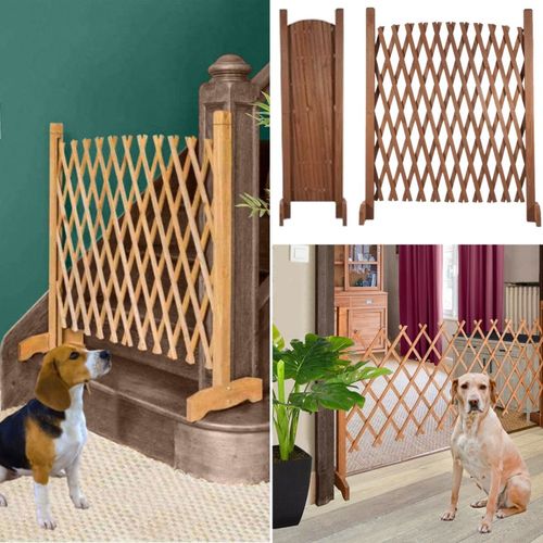 Barrière Extensible Bois Treillis 30 à 150 Cm