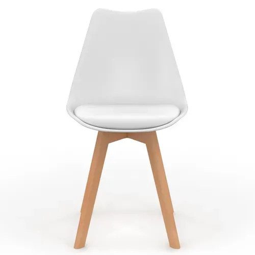 Lot De 4 Chaises Scandinaves Sara Blanches Pour Salle à Manger