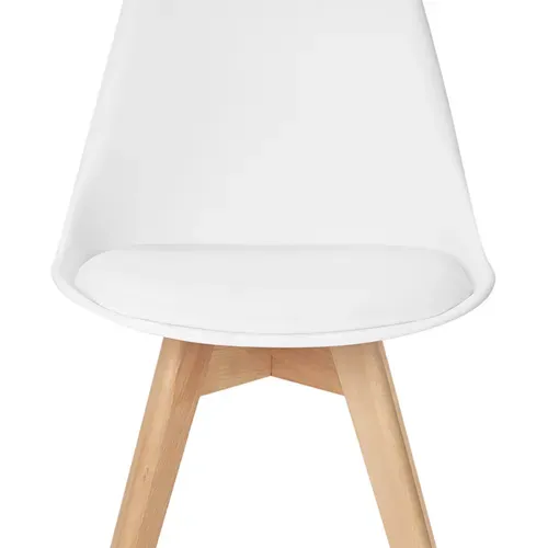 Lot De 4 Chaises Scandinaves Sara Blanches Pour Salle à Manger