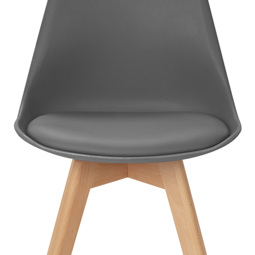 Lot De 4 Chaises Scandinaves Sara Gris Foncé Pour Salle à Manger