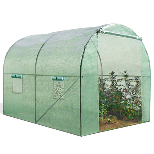 Serre Tunnel De Jardin 6m² Verte Gamme Maraîchère Roma 2x3m