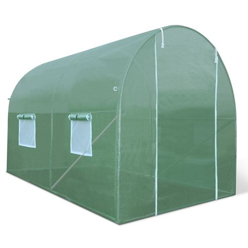 Serre Tunnel De Jardin 6m² Verte Gamme Maraîchère Roma 2x3m