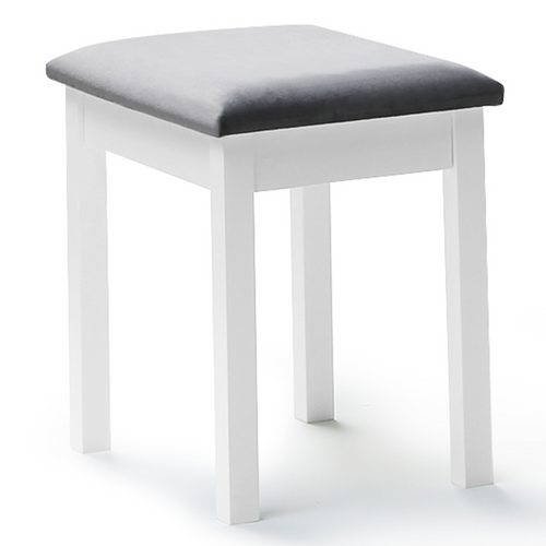 Coiffeuse Bella Avec Miroir LED Et Tabouret