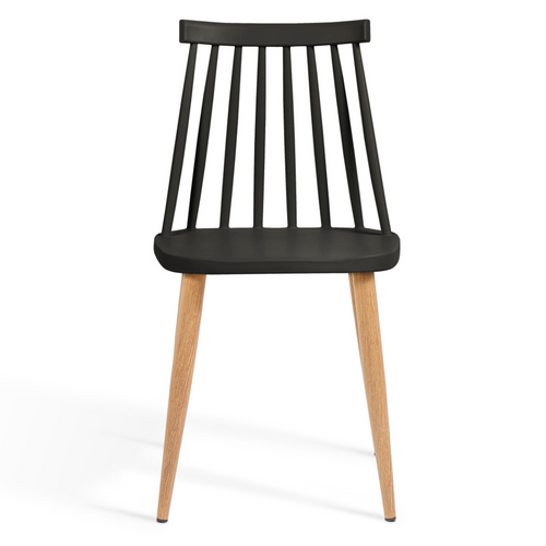 Lot De 4 Chaises Lily Noires Pour Salle à Manger