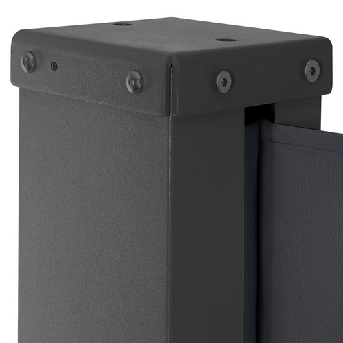 Paravent Extérieur Rétractable 200 X 400 Cm Gris Anthracite Store Latéral