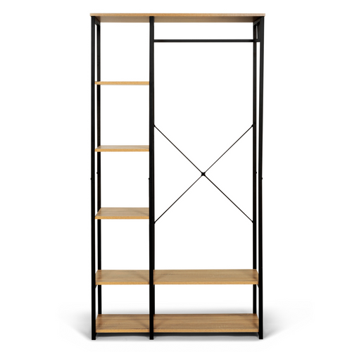 Dressing Penderie Étagères L. 90 Cm Detroit Design Industriel