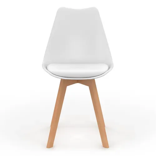 Lot De 6 Chaises Scandinaves Sara Blanches Pour Salle à Manger