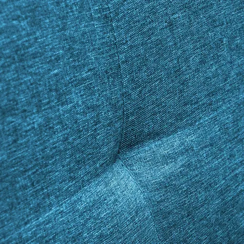 Canapé Droit Scandinave 3 Places Convertible Lars En Tissu Bleu Canard
