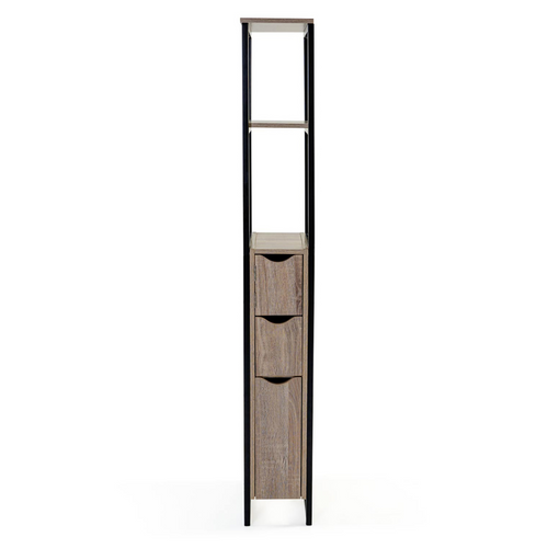 Meuble Wc 3 Portes Detroit Design Industriel Avec étagères