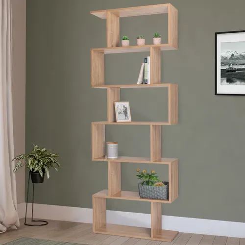 Etagère Bibliothèque Sofia Forme S Bois Façon Hêtre 189 Cm