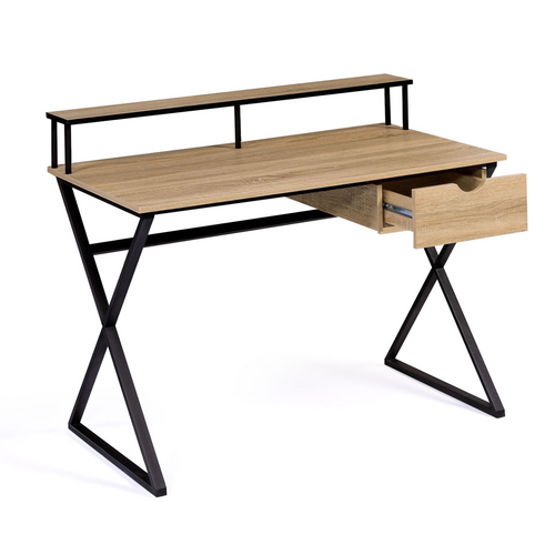 Bureau 1 Tiroir Enzo Pieds Croisés Design Industriel