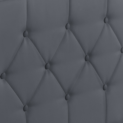 Lit Coffre Double Austin Avec Tête De Lit Et Sommier 160 X 200 Cm Pvc Gris