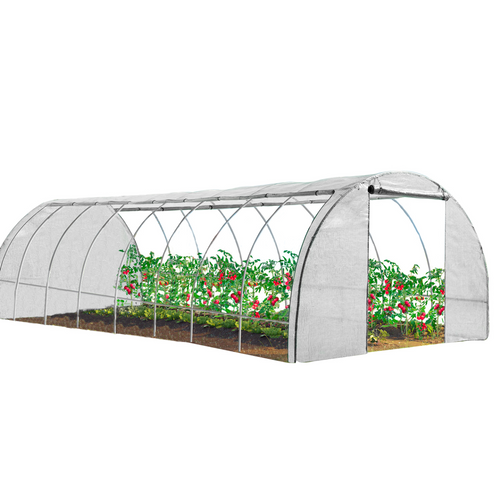 Serre Tunnel De Jardin 4 Saisons 24m² Blanche Gamme Maraîchère Des Andes 8x3m