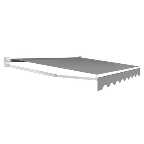 Store Banne Manuel 3,80x3 M Gris Anthracite