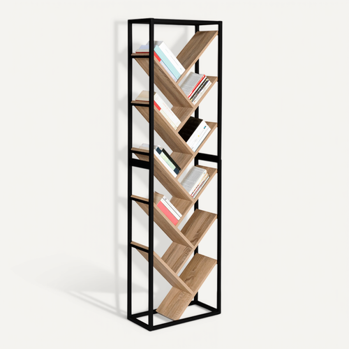 Etagère Bibliothèque En Forme D'arbre 10 Niveaux Detroit Design Industriel 170 Cm
