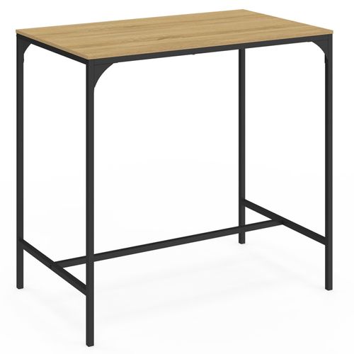 Ensemble Table Haute De Bar Detroit 95 Cm Et 2 Tabourets Design Industriel