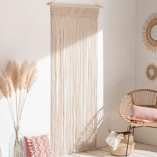 Rideau 90x200 Cm Bohème Macramé