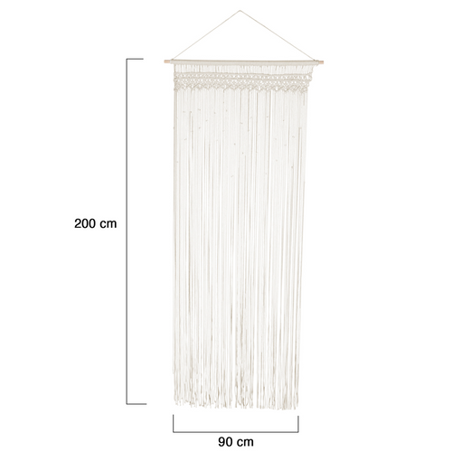 Rideau 90x200 Cm Bohème Macramé